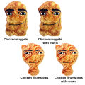 Chicken Nugget Meme Plushies Toy Cute Stuffed Animal Doll Cute Chicken Nuggets Stuffed Plush Toy Birthday Gifts for Boys Girls. 