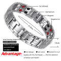 Rainso Fashion Jewelry Healing FIR Magnetic Titanium Bio Energy Bracelet For Men Blood Pressure Accessory Women Bracelets Gifts.