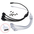 4 Pin RGB Led Connector Cable 1 to 3 RGB 4 Pin LED Extension Splitter Cable Encounter.