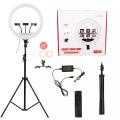 18" Inch (45cm) LED Ring Light & 3 Phone Holder With Tripod Selfie Mobile Laptop Live Beauty Light Lamp Big Photography Ringlight with Stand for Phone Studio for Tiktok Youtube Live Makeup Photography Video.