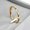 Golden Men's Lifestyle Stainless Steel Finger Ring. 