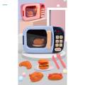 Food Cooking Toys Learning Dollhouse Decoration Mini Microwave Oven Playset. 