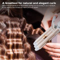Ubeator -4 Variety Sizes 20mm-28mm Triple Barrels Tong Hair Curling Iron for Mid or Big Deep Wave Water Corrugated-169. 