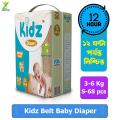 Kidz Diaper S (68Pcs), 3-6 kg.