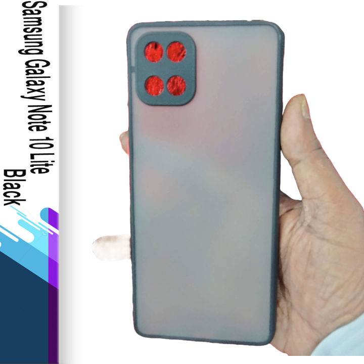 Yonpor%20matte%20Case%20For%20Samsung%20Galaxy%20Note%2010%20Lite%20-%20%20Luxurious%20Smoky%20Matte%20Case%20Shockproof%20Contrast%20Color%20Hit%20Button%20Hard%20Silicone%20Transparent%20Back%20Cover%20-%20Image%203