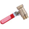 2X Male to Female M/F Thread 1/2 inch Full Port Brass Water Ball Valve. 
