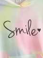 Rainbow Smile Love Hoodie Fashionable Hooded Sweatshirt Womens Japanese Tie Dye Hoodies Teen Girls Streetwear Casual Long Sleeve Cute Clothes 2022.