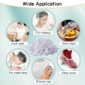 100/200pcs Disposable Shower Cap Elastic Plastic Waterproof Shower Hair Caps for Spa Salon Beauty Hair Hats Bathroom Supplies. 