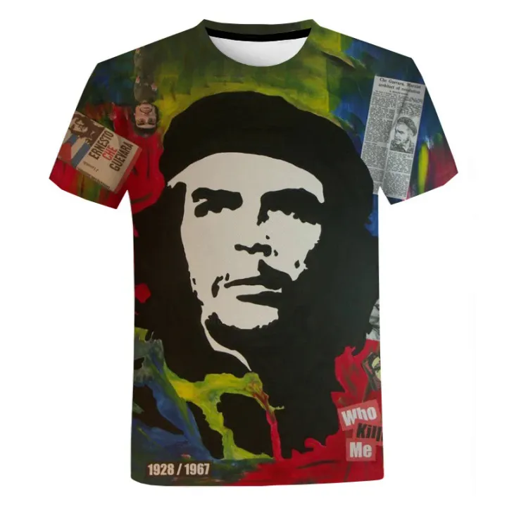 2023%20New%20Great%20Famous%20Hero%20Che%20Guevara%20Printed%203D%20T-Shirt%20Men%20Fashion%20Casual%20Tshirt%20Trendy%20Streetwear%20Oversized%20T%20Shirt%20Tops%20-%20Image%203
