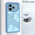 New Phone Case For Tecno Pova 6 Pro Cover Camera Protection Semi Transparent Soft Silicone Shockproof with Lens Protector Films for Tecno Pova6 Pro Case.