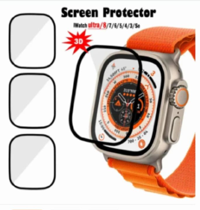 Screen%20Protector%20For%20Apple%20Watch%20Series%209-8-7-6%205%204%20Se%20ultra-2%2049mm%2041mm%2045mm%2040mm%2044mm%203D%20(Not%20Tempered%20Glass)%20Film%20Accessories%20-%20Image%202