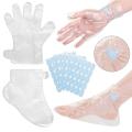 200 Counts Paraffin Wax Liners for Hands & Feet Plastic Paraffin Wax Booties Bags Therapy Wax Socks & Gloves Paraffin Bath Mitts.