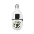 OKAM PRO PF01T3 BULB PTZ WIFI IP Camera 1080P HD Video 3MP+3MP Dual Lens 1080P 360 Degree Rotation Night Vision Two-Way Audio Motion Detection. 
