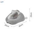 Cute Semi Enclosed Cat Nest Nonslip Bottom Adorable Cat Bed House for. 