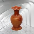 Matir Fuldani flower vase hight-12inch + ,width - 3.5 inch + Clay Flower Vase. 