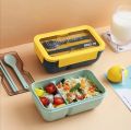 Portable Leak-Proof Lunch Box - 850ml Capacity, Eco-Friendly Design-Generous 850ml capacity-.