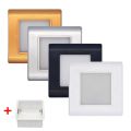 LED Stair Light Wall Lamp Square Recessed Step Lamp aisle lights Footlight Embedded walls lighting with 86 type BOX.