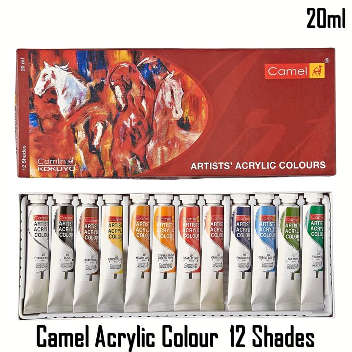 Camel%20/%20Camlin%20Artists%20Acrylic%20Color%20%20Tube%2012%20Shades%209ml,%2020ml%20-%20Image%202