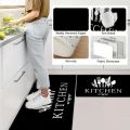 Kitchen Carpet Tableware Pattern Kitchen Runner Rug Non-slip Dirt-resistant Floor Mat Rectangle Washable Doormat Entrance.
