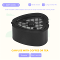 2In1 Coffee Capsule Pod for 9662.62 Machine Refillable Filter Pod Replacement Coffee Capsule and Tea-A. 