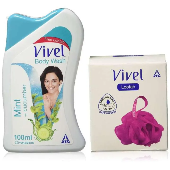 Vivel Body Wash, Mint and Cucumber, 200ml