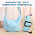 Large Capacity Waffle Crossbody Bag Simple Nylon Underarm Bag INS Korean Style Single Shoulder Bag College Style 1Pcs. 