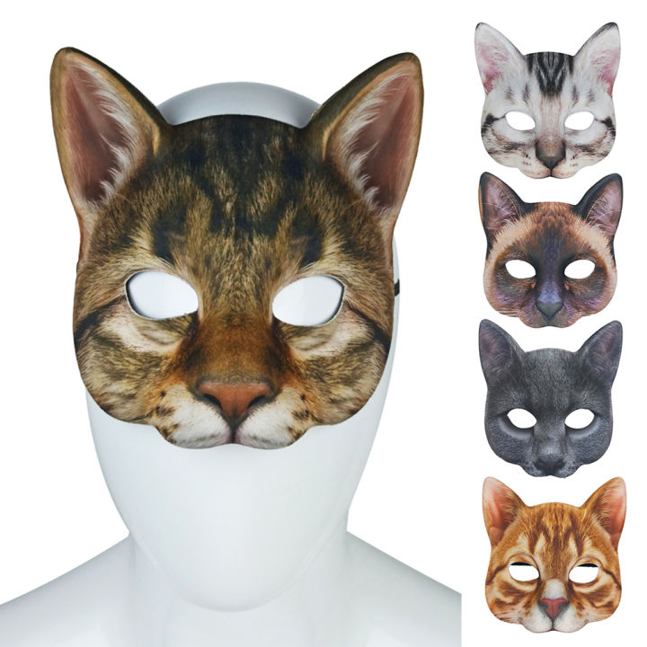 %EF%BC%88New%EF%BC%89Lifelike%20Cat%20Half%20Face%20Cover%20Maquerade%20Halloween%20Coplay%20Party%20Carnival%20Prop%20-%20Image%203