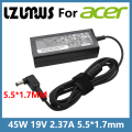 45W 19V 2.37A 5.5*1.7MM AC Laptop Adapter Charger For ACER Aspire E5-553 E5-573 E5-574 E5-575 E5-711 E5-721 Series Notebook. 