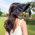Summer Ladies Sun Hat Foldable Big Brim Wide Brim Beach Vacation Travel Hat UV Protection Ladies Panama Fisherman Hat. 