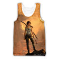Pheshion New Fashion men/women Tomb Raider 3D printed sleeveless vest streetwear men loose sporting tank tops A104. 