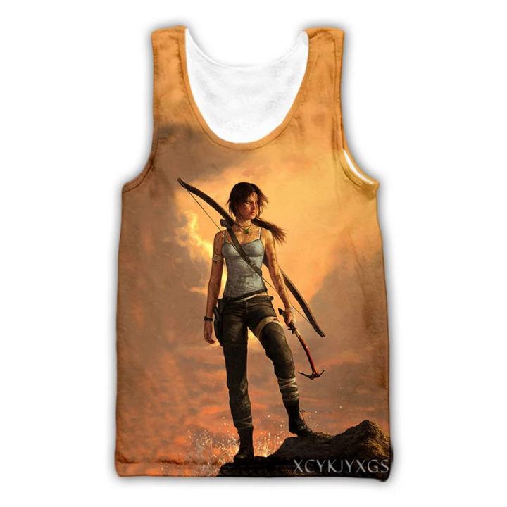 Pheshion%20New%20Fashion%20men/women%20Tomb%20Raider%203D%20printed%20sleeveless%20vest%20streetwear%20men%20loose%20sporting%20tank%20tops%20A104%20-%20Image%202