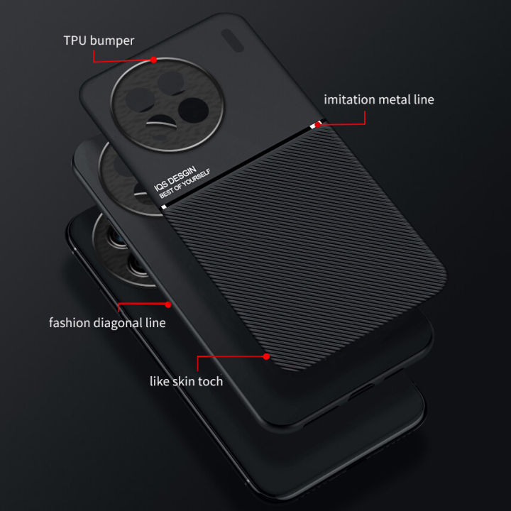 xprmy%20for%20Vivo%20X90%20Pro%20Case%20Car%20Magnetic%20Holder%20Leather%20Plate%20Back%20Cover%20Soft%20Phone%20Cases%20-%20Image%203