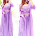 Georgette Embroidery Ready Made Party Koti Lehanga for Women.রেডিমেড  এমব্রয়ডারি   লেহেঙ্গা. 