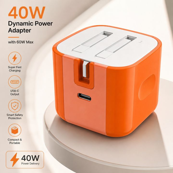 Apple iPhone 17 Pro Max 40W USB-C PD Fast Charger Adapter | Type-C Power Delivery Wall Charger | Compatible with iPhone 17, 17 Air, 17 Pro, 17 Pro Max, iPhone 16/15 Series, iPad & AirPods