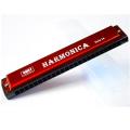 High quality 24-hole polyphonic C swan harmonica wind instrument. 