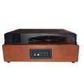 Portable Gramophone Vinyl Record Player Vintage Classic Turntable Phonograph with Built-in Stereo Speakers - multicolour.