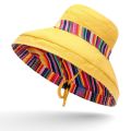 New Unisex Sun Hats Women Summer Double Side Bucket Hat Girl Pure Color Panama Fedoras Outdoor Fisherman Hat Visor Basin Cap. 