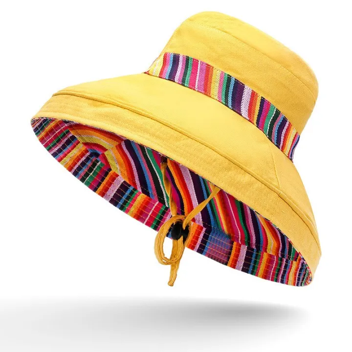 New%20Unisex%20Sun%20Hats%20Women%20Summer%20Double%20Side%20Bucket%20Hat%20Girl%20Pure%20Color%20Panama%20Fedoras%20Outdoor%20Fisherman%20Hat%20Visor%20Basin%20Cap%20-%20Image%204