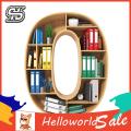 HelloWorld Car Pendant Creative Vintage Bookcase Design Alphabet Hanging Charm Accessories.