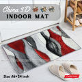 China 3D Door Mat Paposh Doormat Water Absorbent Floor mat 16 * 24 inch anti slip mat Red , Blue , Black , White Indoor mat Room mat Rugs carpet.
