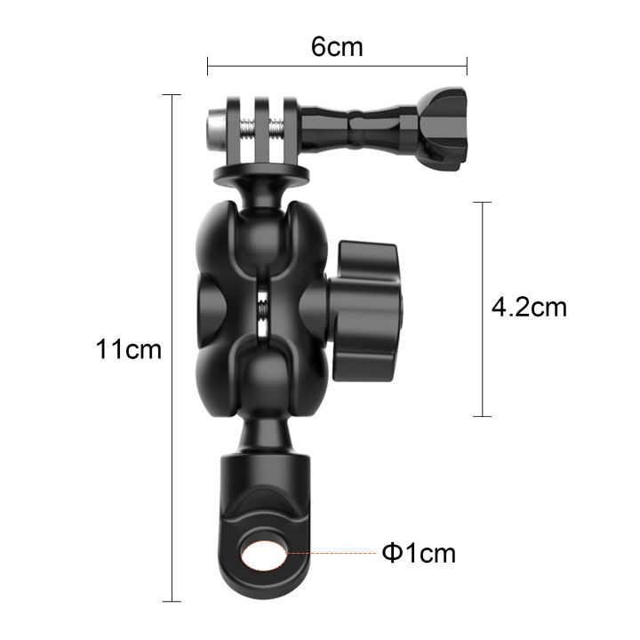 TELESIN%20Action%20Camera%20Motorcycle%20Rear-view%20Mirror%20Mounting%20Bracket%20360%C2%B0%20Rotation%20Action%20Camera%20Mount%20Adapter%20Replacement%20for%20GoPro%20Hero%209/8/7/6/5%20Sports%20Cameras%20-%20Image%207
