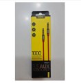 Remax RL-L100 0riginal 3.5 AUX Audio Cable (1 Metar Cable)-red. 