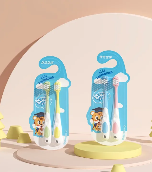 Children's%20soft%20bristle%20toothbrush%20cartoon%20cute%20shape%203-9%20years%20old%20baby%202pcs%20card%20set%20-%20Image%2010