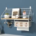 Wall Shelf Punch-Free Bedside College Student Dormitory Fantastic Wall-Mounted Storage Bookshelf Flat Partition. 