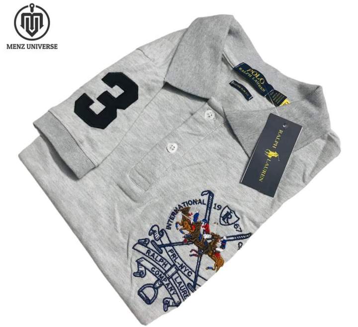RL%20Men's%20Custom%20Triple%20Pony%20Embroidered%20Short-Sleeved%20Polo%20Shirt%20-%20Image%207
