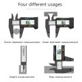 Stainless steel metal shell digital caliper 0-150mm measuring tool color display Lcd Digital Electronic Carbon-0-150mm.