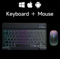 Wireless Bluetooth Keyboard Backlit Colorful Keyboard 10 inch Tri-Colour Backlit Keyboard Tri-System Bluetooth Wireless Keyboard. 