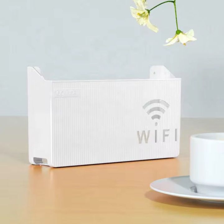 Wall Mounted WiFi Router Shelf Box – ABS Plastic Wireless Router Holder ...