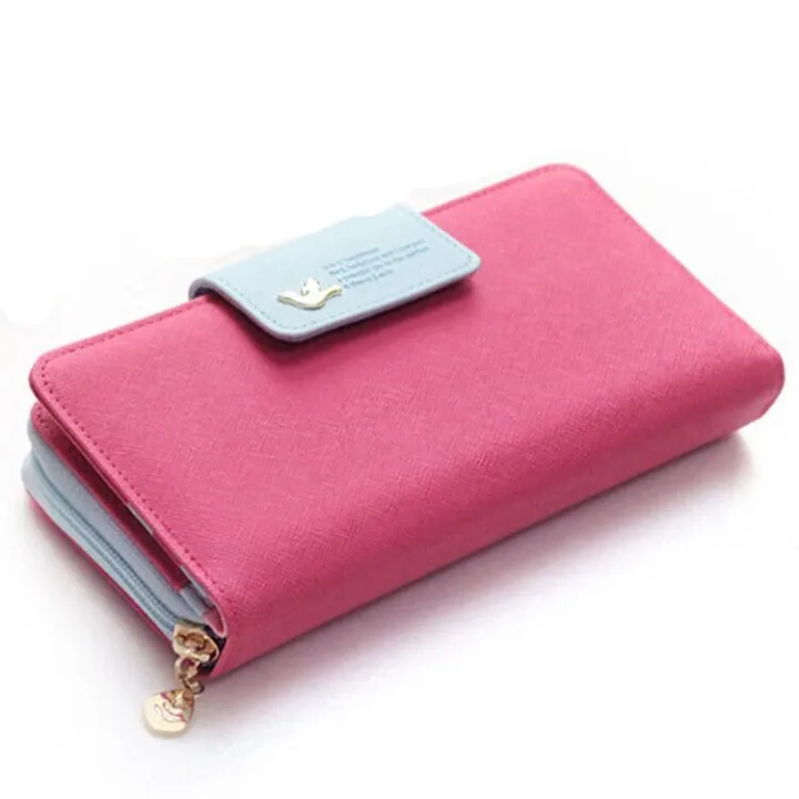 Wholesale%20Korean%20Style%20Long%20Wallet%20Women's%20Coin%20Purse%20Large%20Capacity%20Flying%20Bird%20Hasp%20Clutch%20New%20Mobile%20Phone%20Bag%20-%20Image%202