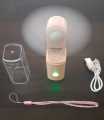 Mini Pocket Fan With Troch Light Rechargeable  Fan Foldable wing with Torch Light. 